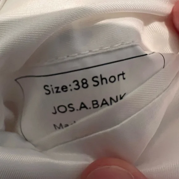 Men’s white tux jacket